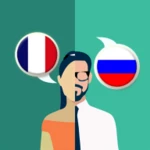 french-russian translator android application logo